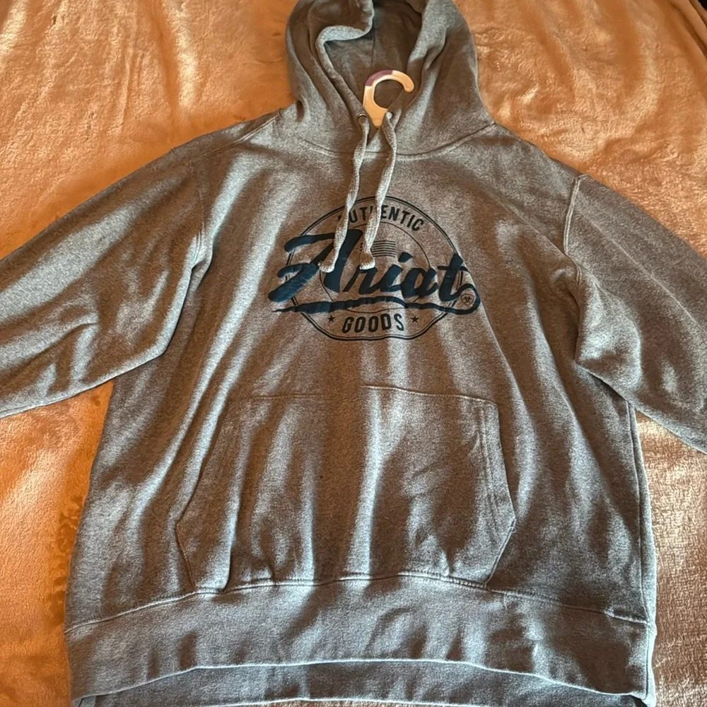 Grey hooded sweatshirt size large - Picture 1 of 2